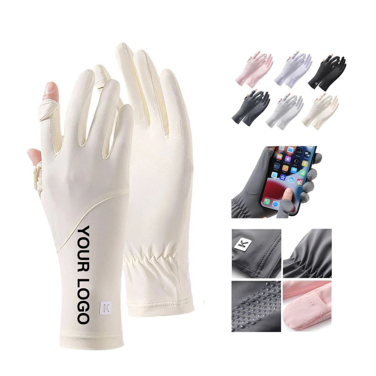 Chinlon Gloves with Non Slip Palm Grip 4
