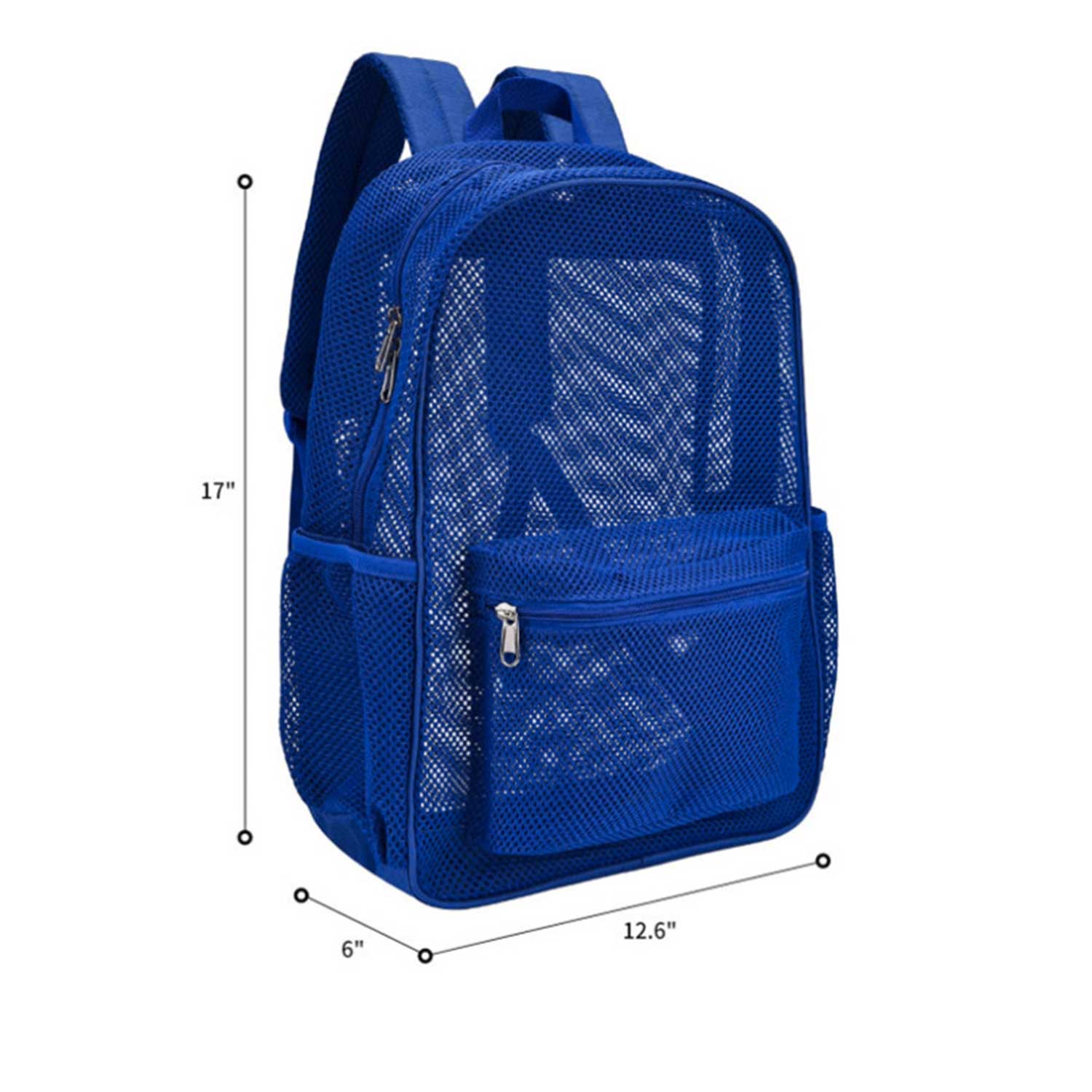 Durable, Lightweight & Portable Chic Black Mesh Backpack 6