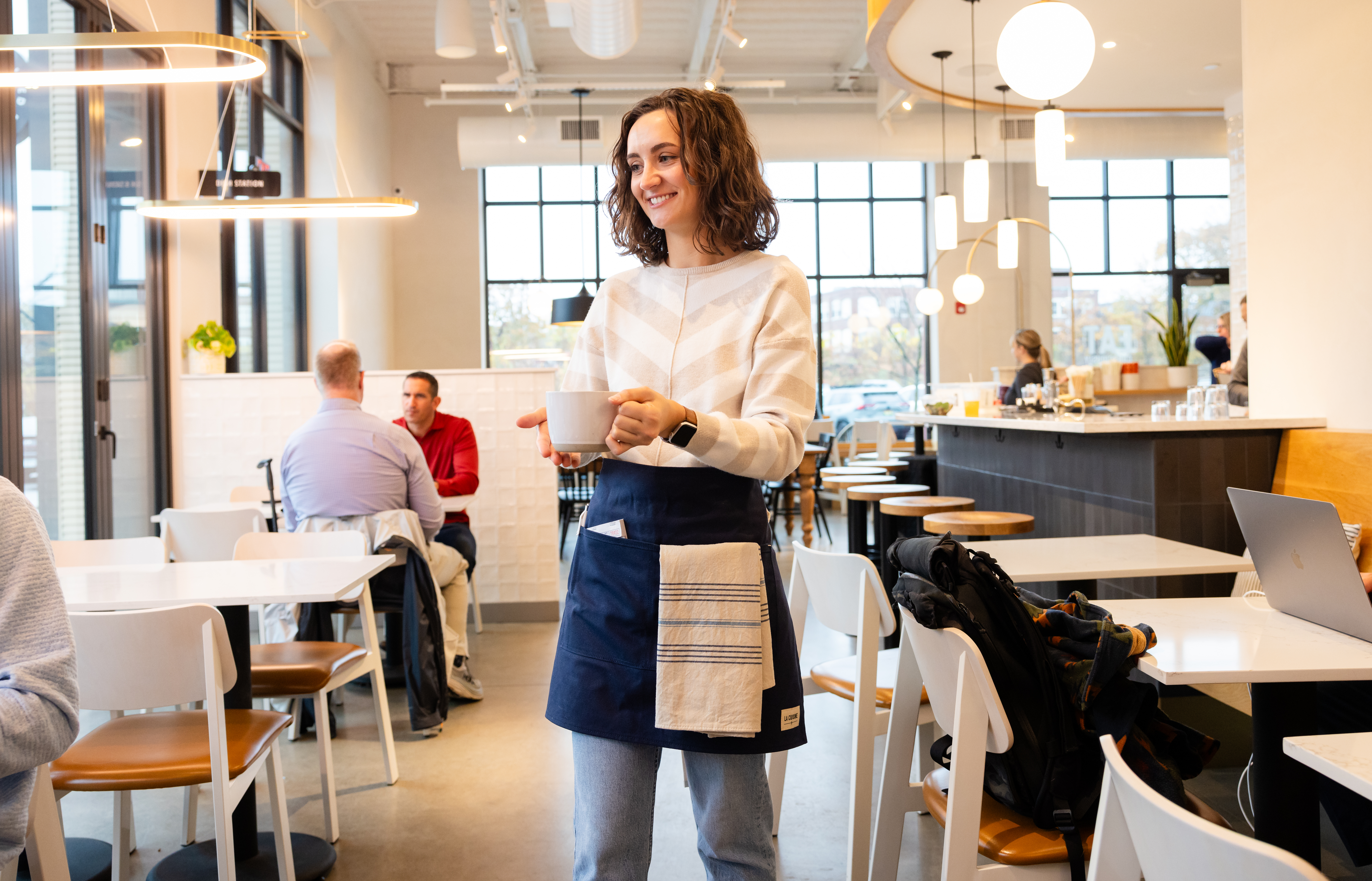 La Cuisine™ Recycled Cotton Bistro Apron - AWARE™ 3