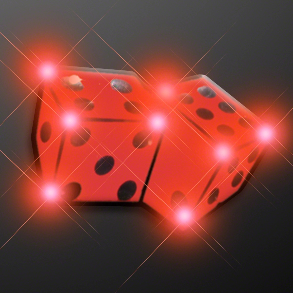 Flashing Dice LED Pin Blinkies 3