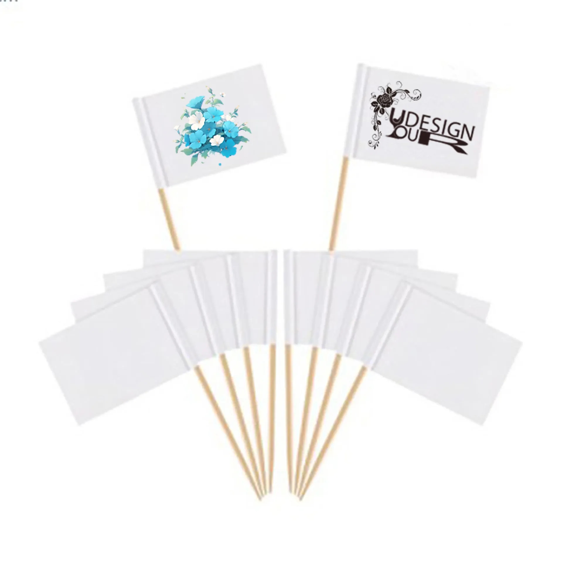 Blank Toothpick Flags Cheese Markers Food Labels 4