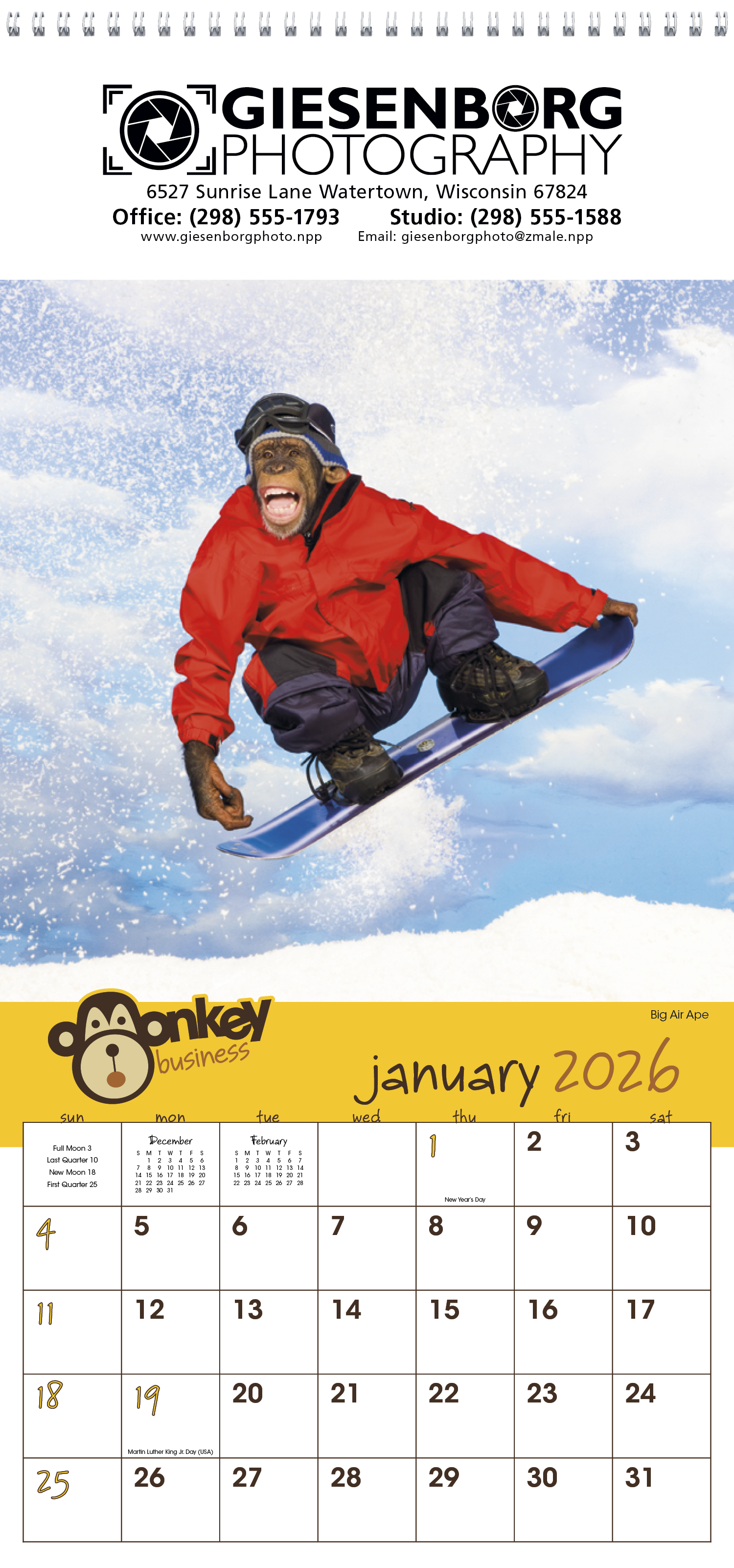 Triumph® Calendars Monkey Business Calendar 1