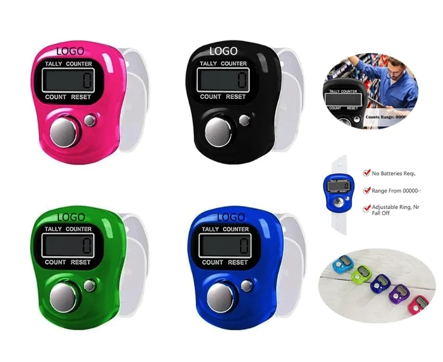 5 Digit Electronic Finger Counter with Adjustable Ring for Sports Inventory Prayer Counting 5