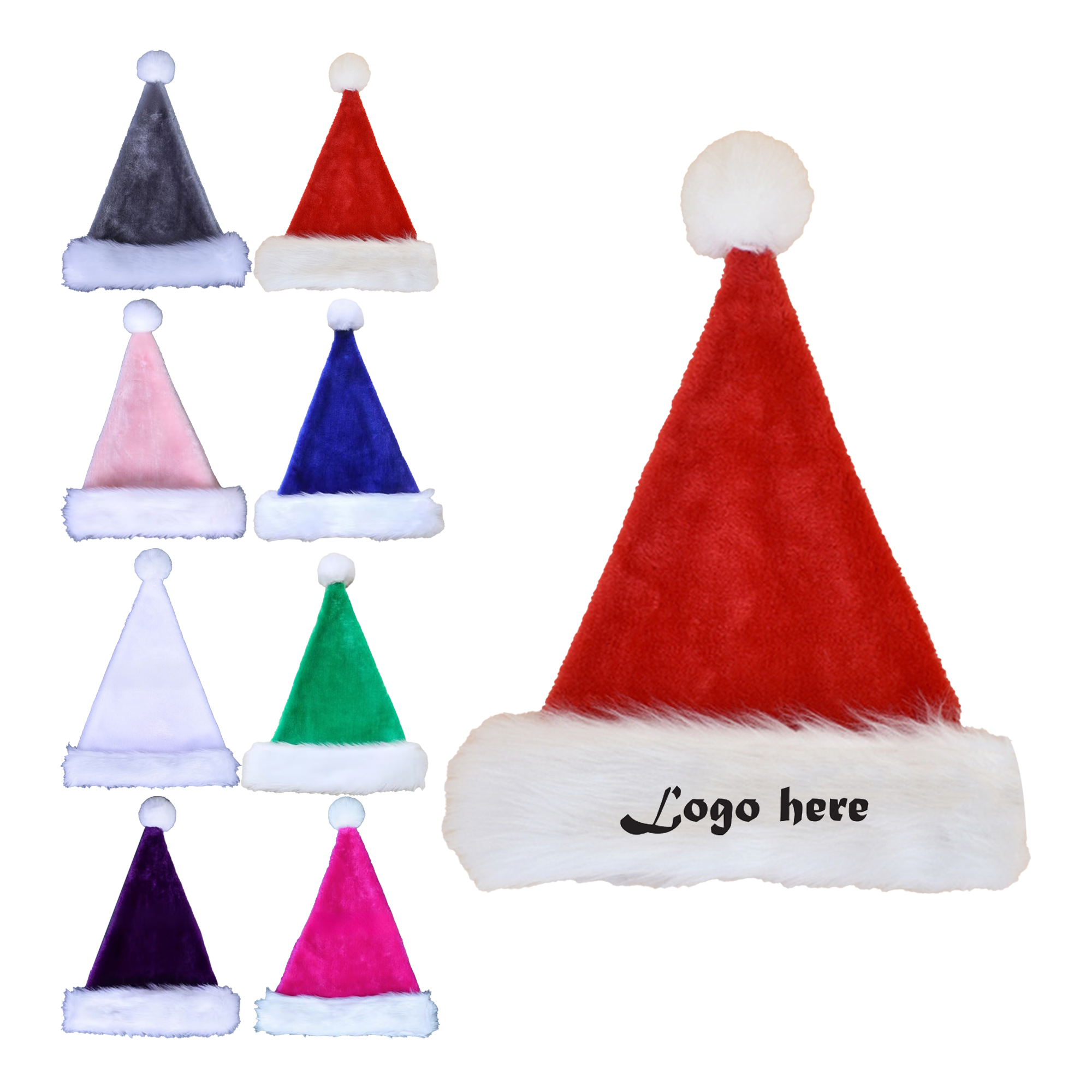 Plush Santa Hat MOQ 50PCS 3