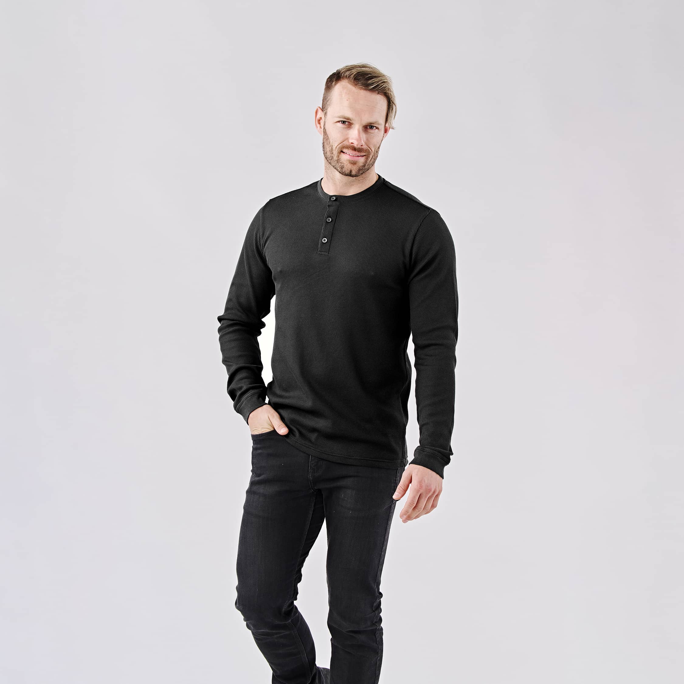 Stormtech Men's Ashburn Henley, custom hoodie or sweatshirt with logo imprint 8