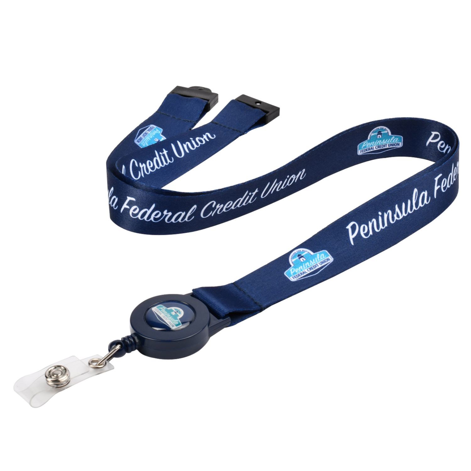 Dye-Sublimated Lanyard Badge Reel Combo w/ Safety Breakaway 2