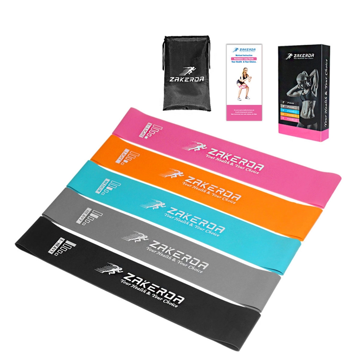5 Pieces Exercise Resistance Bands 1
