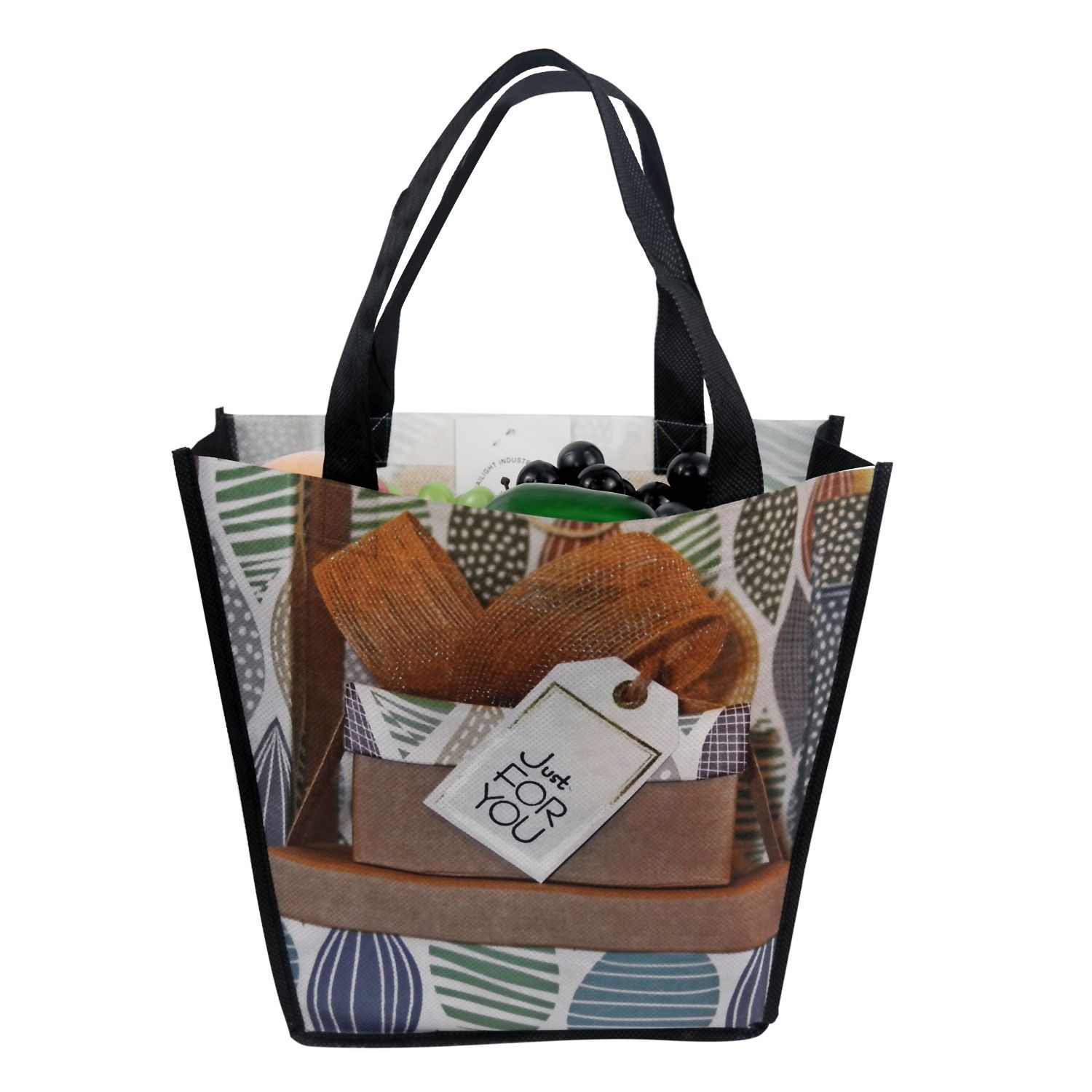 100 GSM Classic Beach Full Color Tote Bag W/ Gusset (10"x12"x10")