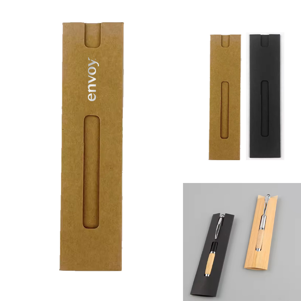 Eco-Friendly Kraft Card Paper Pen Sleeve 10