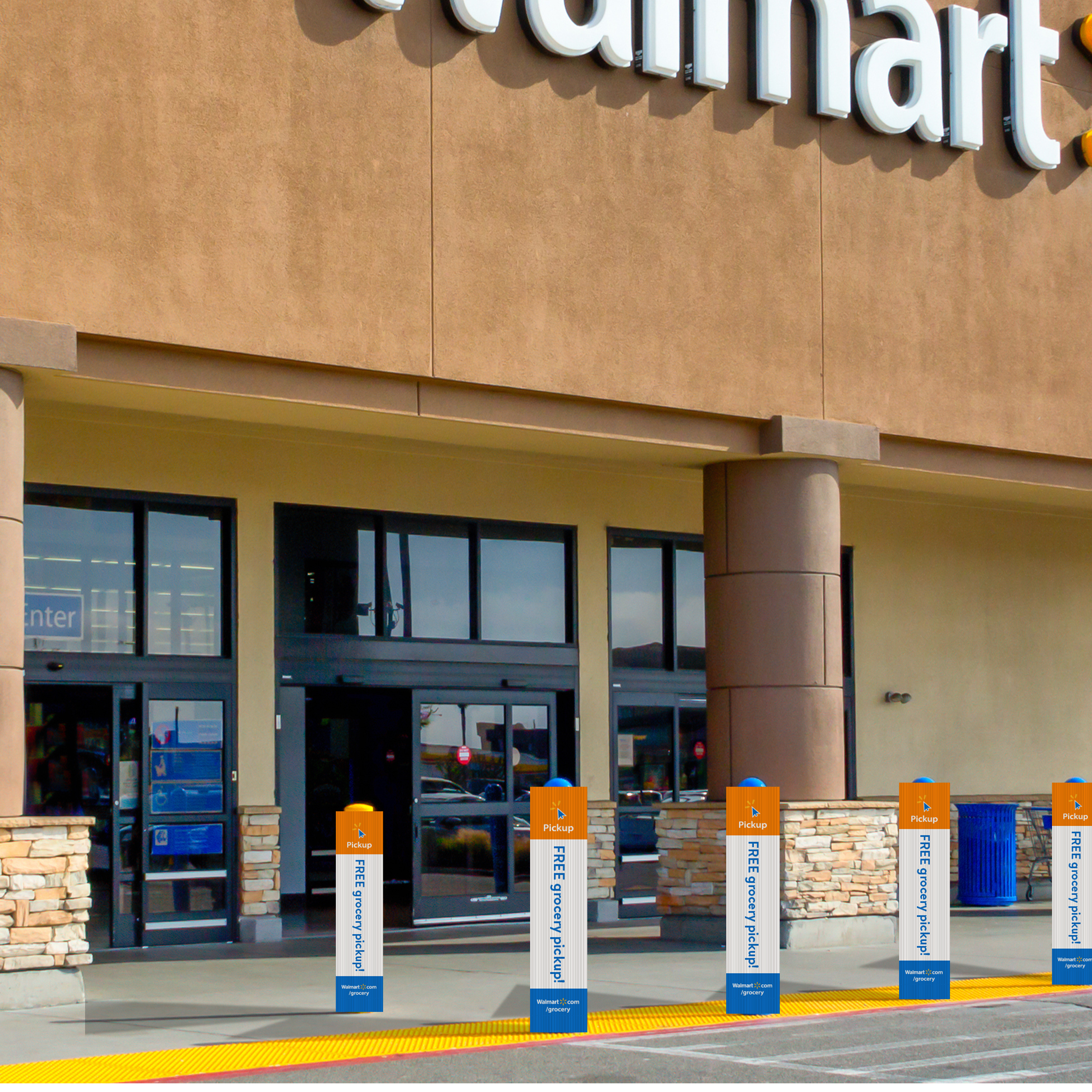 3 Sided Pole Covers (Bollard Sign Cover) 1