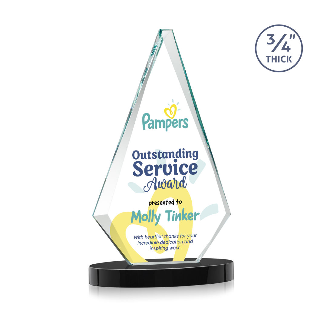 Windsor VividPrint™ Award on Alberton Base - Black 1
