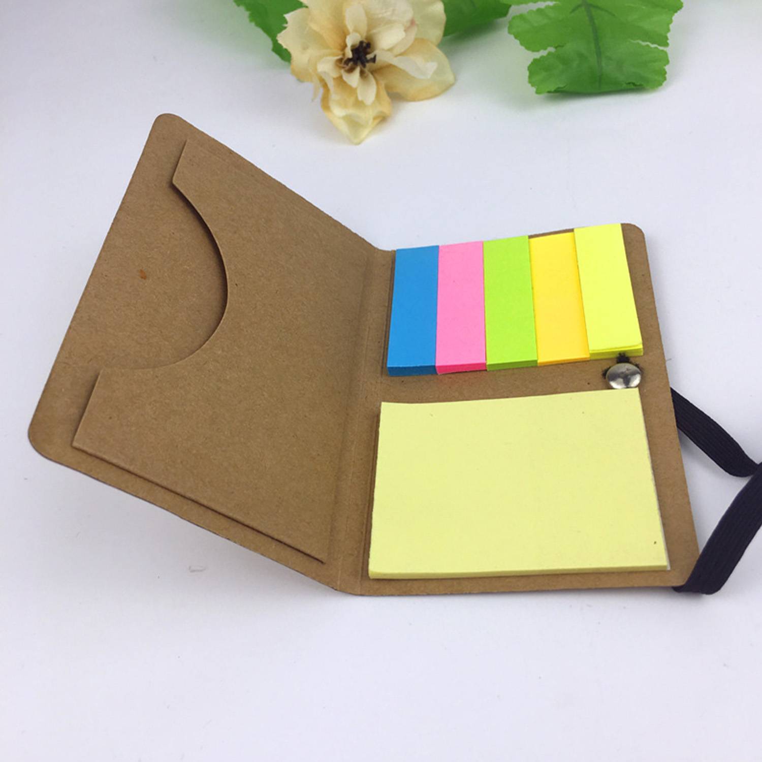 Brown Cover Sticky Notes Booklet 6
