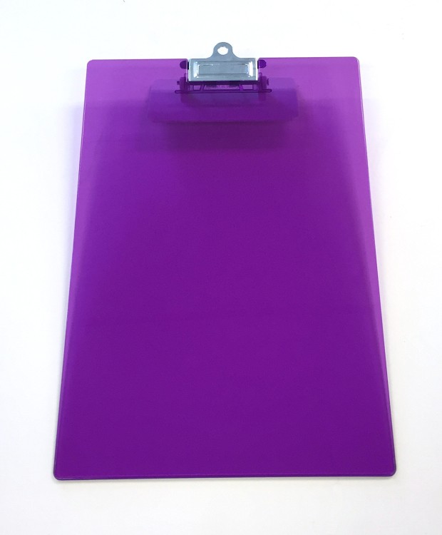 Letter Size Clipboard w/Dual Power Calculator Clip 25