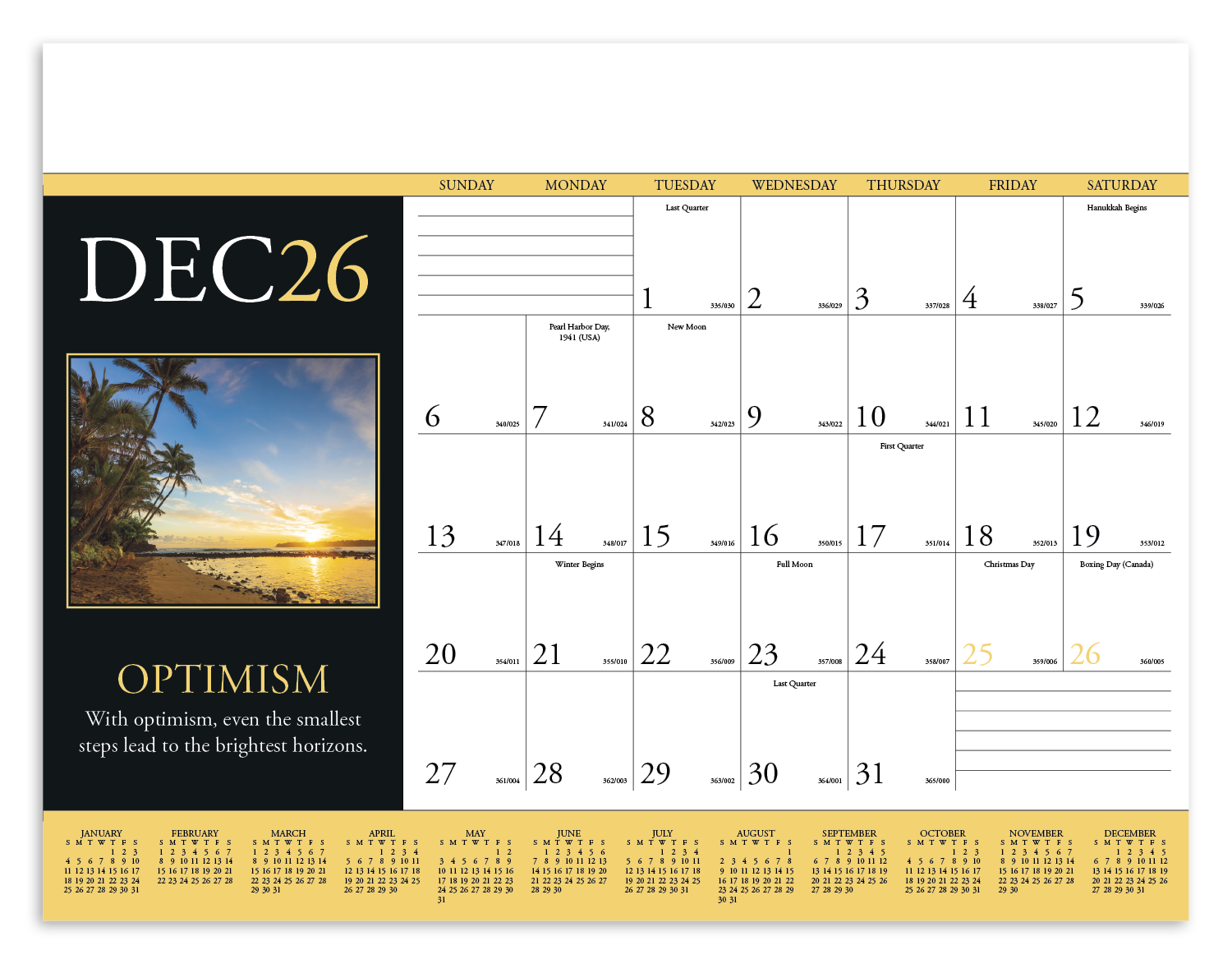 Triumph® Calendars Motivations Desk Pad 66