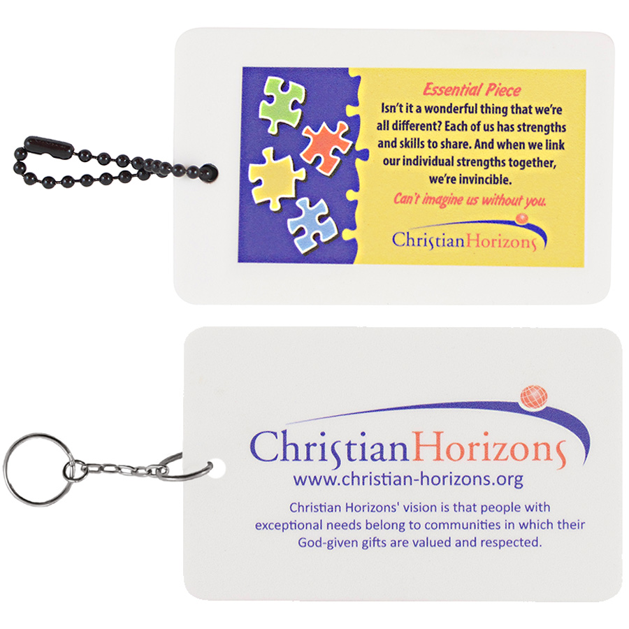 Rectangle Key Tag 8