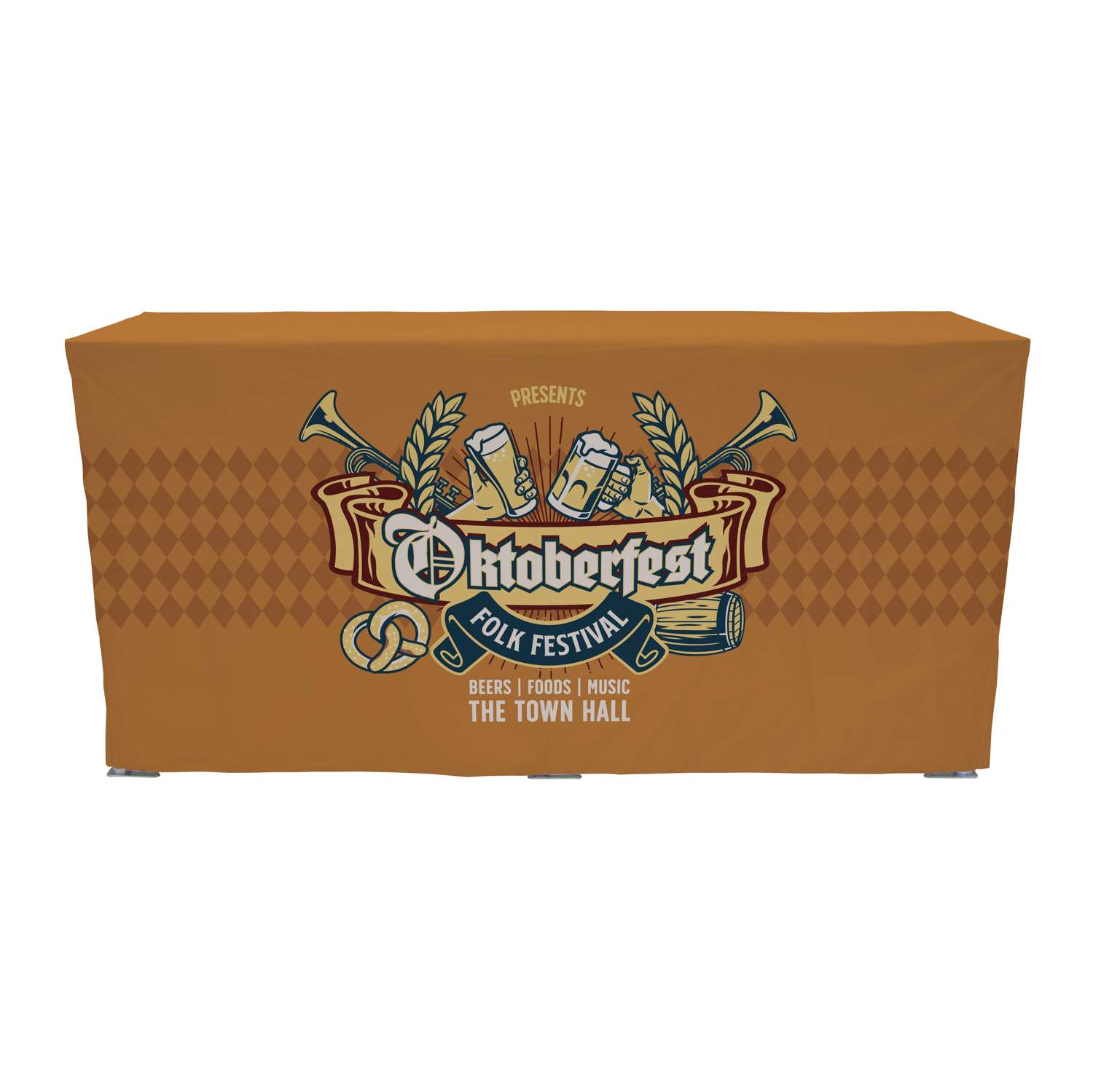 38.5"H x 77.5"W Pop-Up Table & Fitted Dye Sub Throw Kit 4