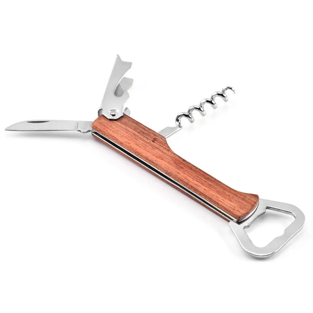 Wooden Handle Corkscrew Bottle Opener 10