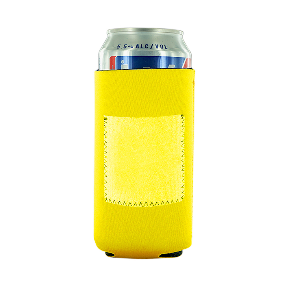 Tall Collapsible Neoprene Can Cooler With Pouch 6.29" X 3.54" 32