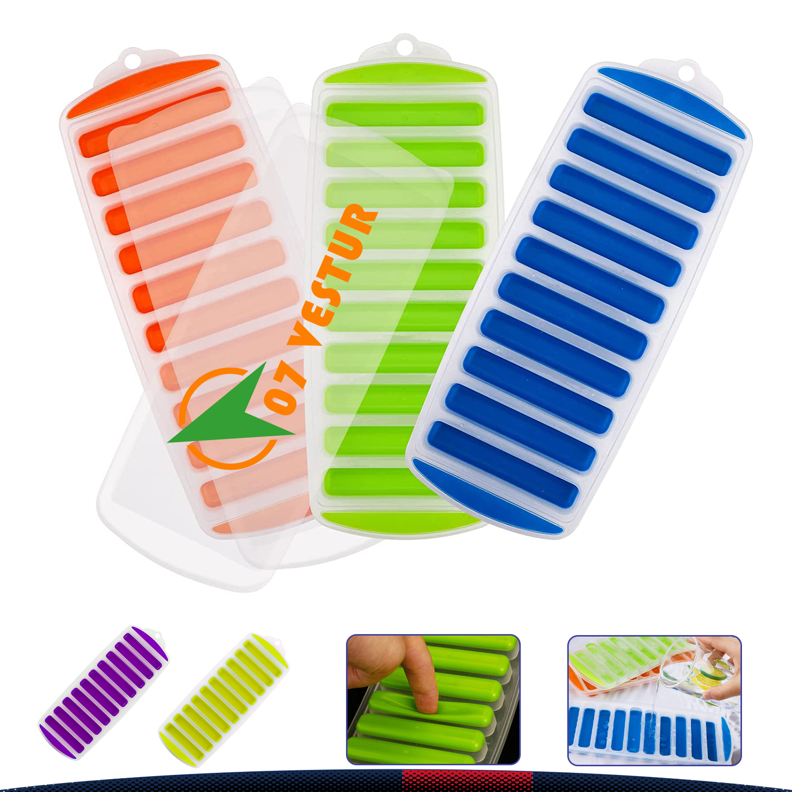 Long Strip Ice Mold 6