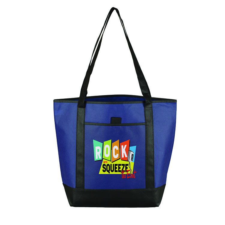 17-1/2"W x 13-1/2"H x 6"Gusset - "The CITY" Convention, Corporate, Travel and Beach Tote Bag 33