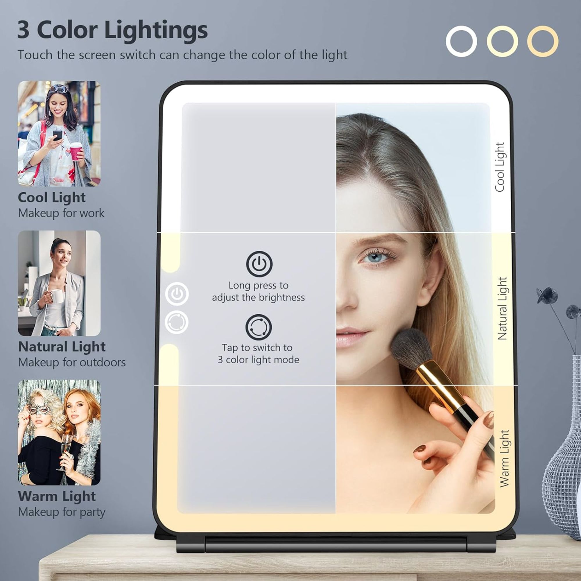 Large Makeup Mirror With Light 4