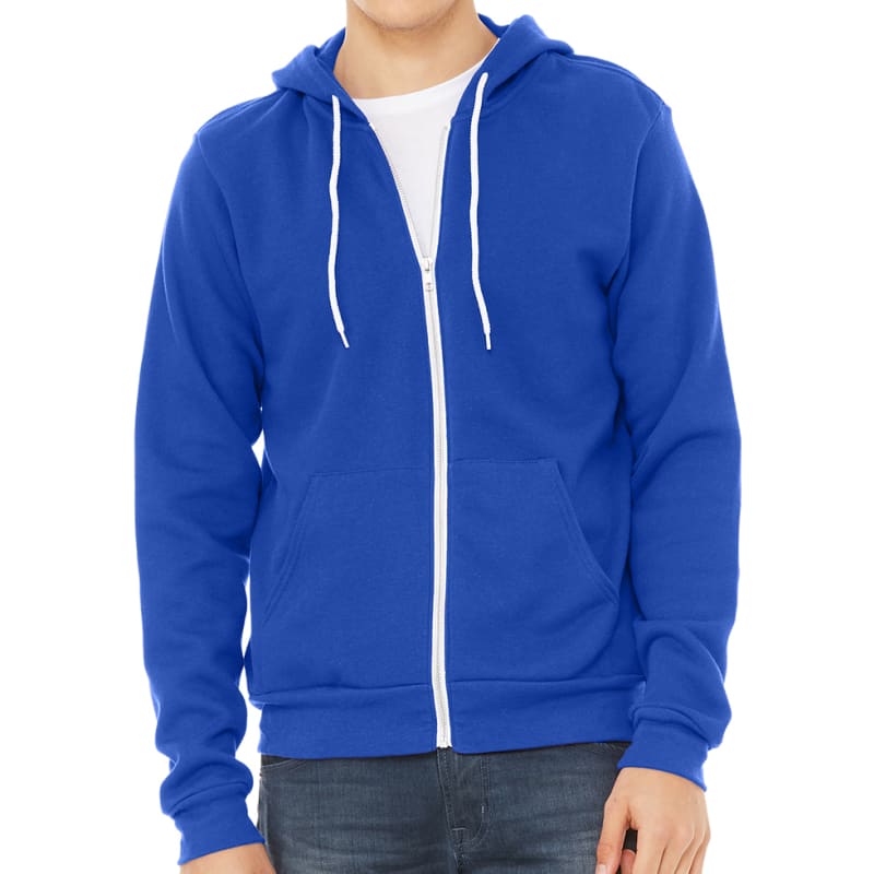 Bella Unisex Poly-Cotton Fleece Full-Zip Hoodie 21