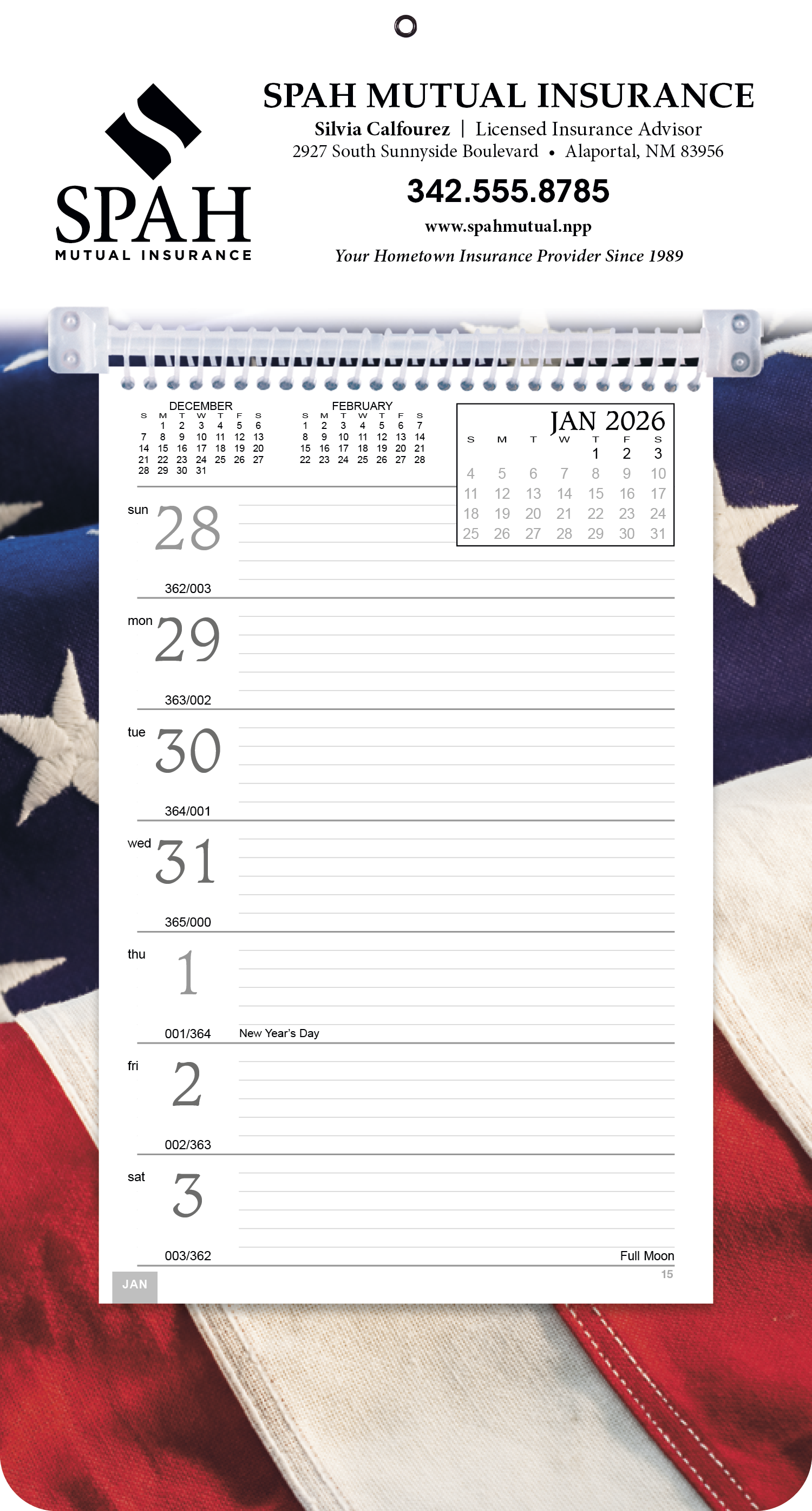 Triumph® Calendars Full-Color Weekly Memo Calendar 6