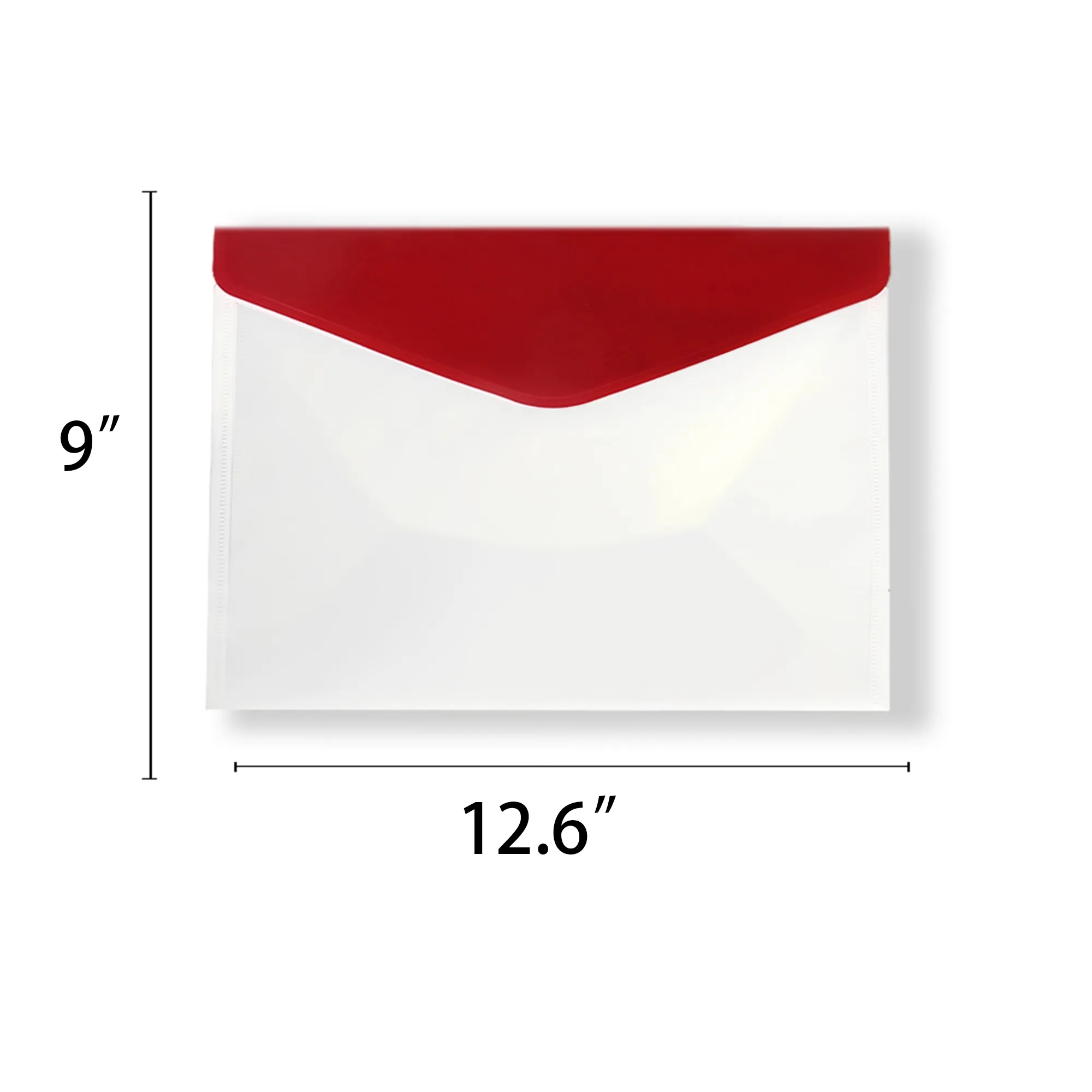 Custom A4 Plastic Transparent File Bag 1