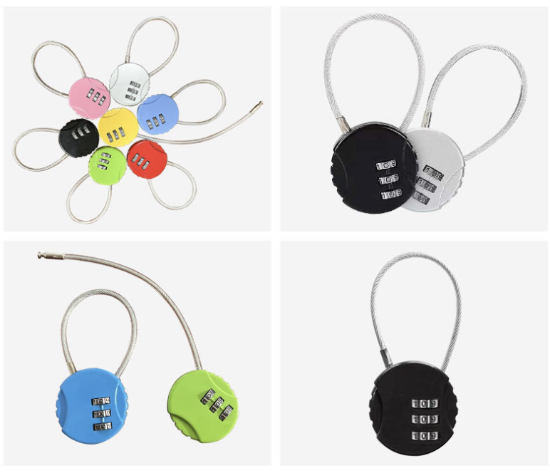 Combination Lock 3 Digit Gym Lock 5