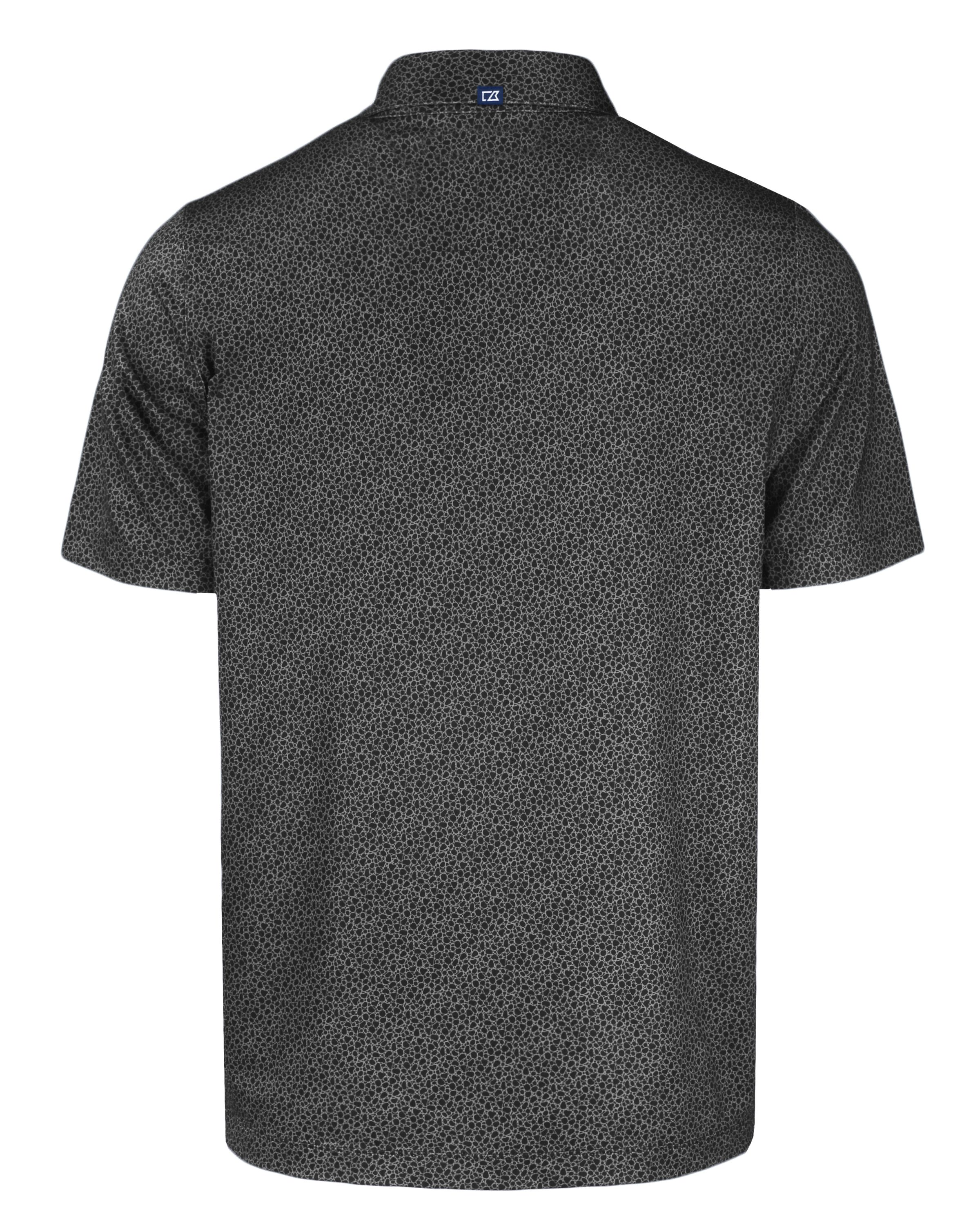 Pike Eco Pebble Print Stretch Recycled Mens Polo