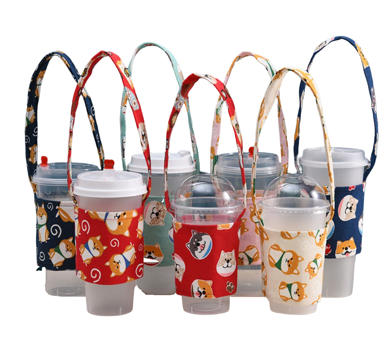 Eco-friendly Cotton Canvas Cup Sleeve, custom koozie with logo imprint 3