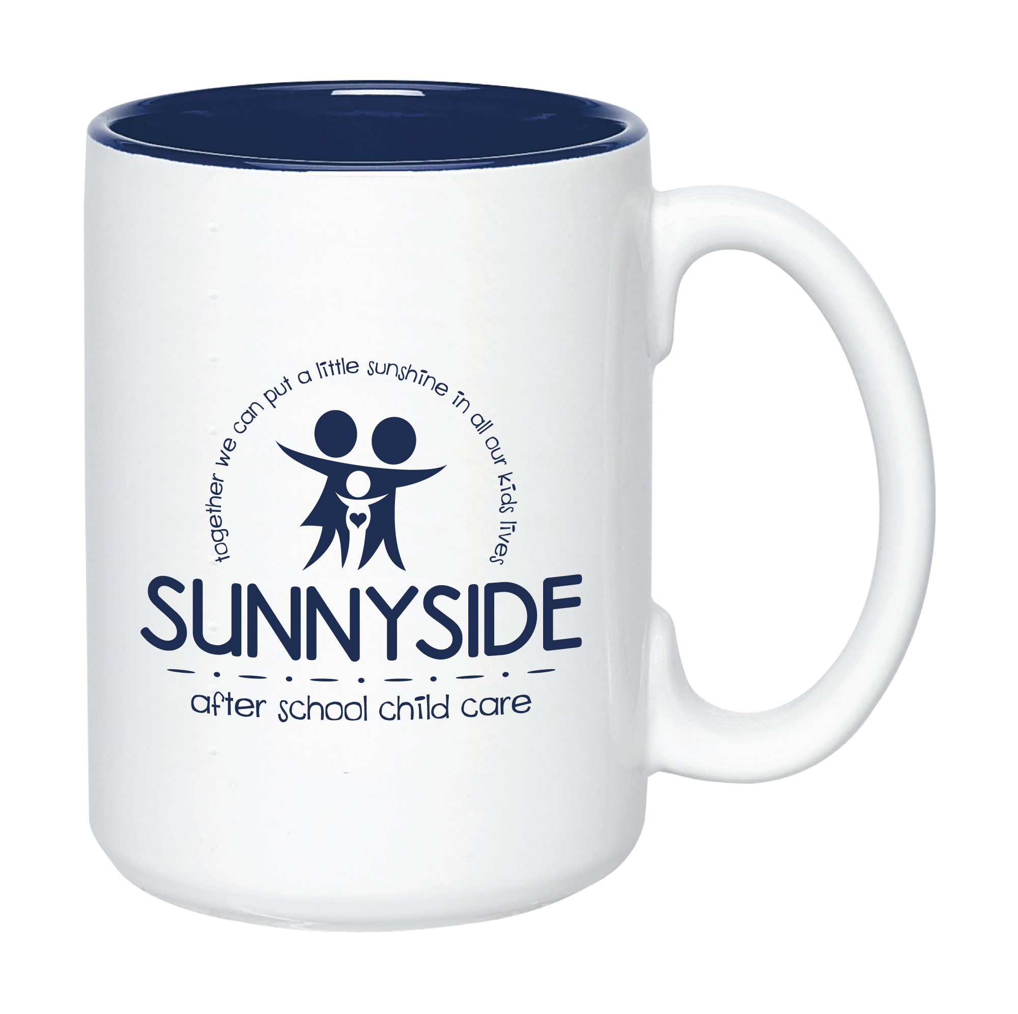 15 oz Cobalt Blue In / White Out Two Tone El Grande Mug