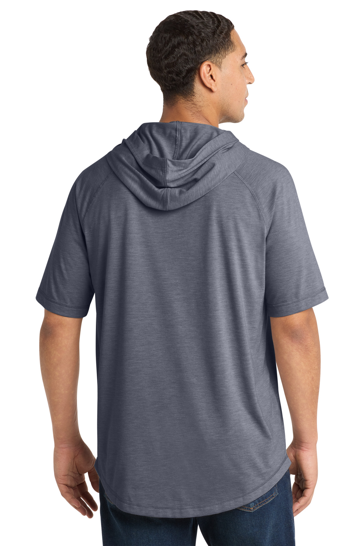 Sport-Tek PosiCharge Tri-Blend Wicking Short Sleeve Hoodie. ST404 27