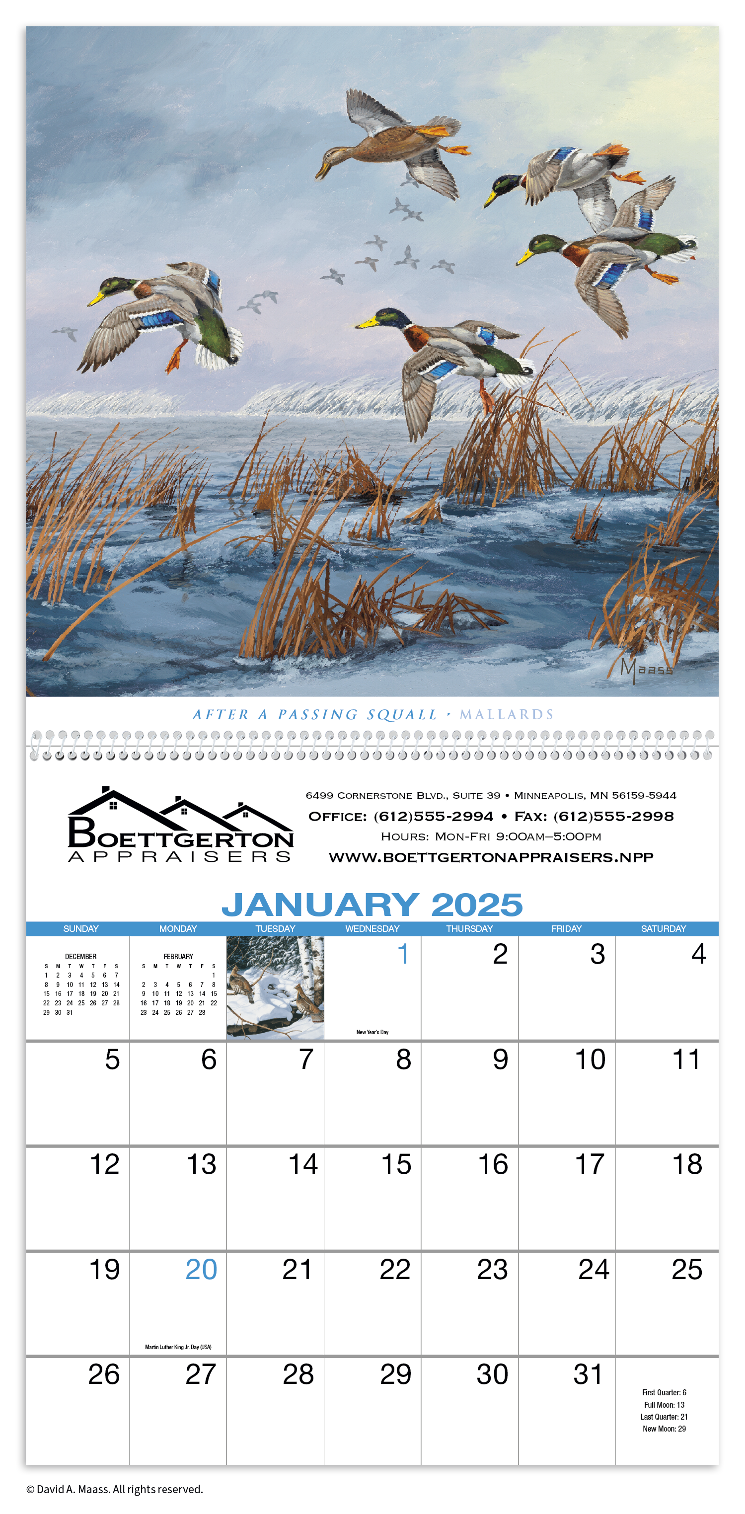 HotLine® Products David Maass Executive Calendar 22