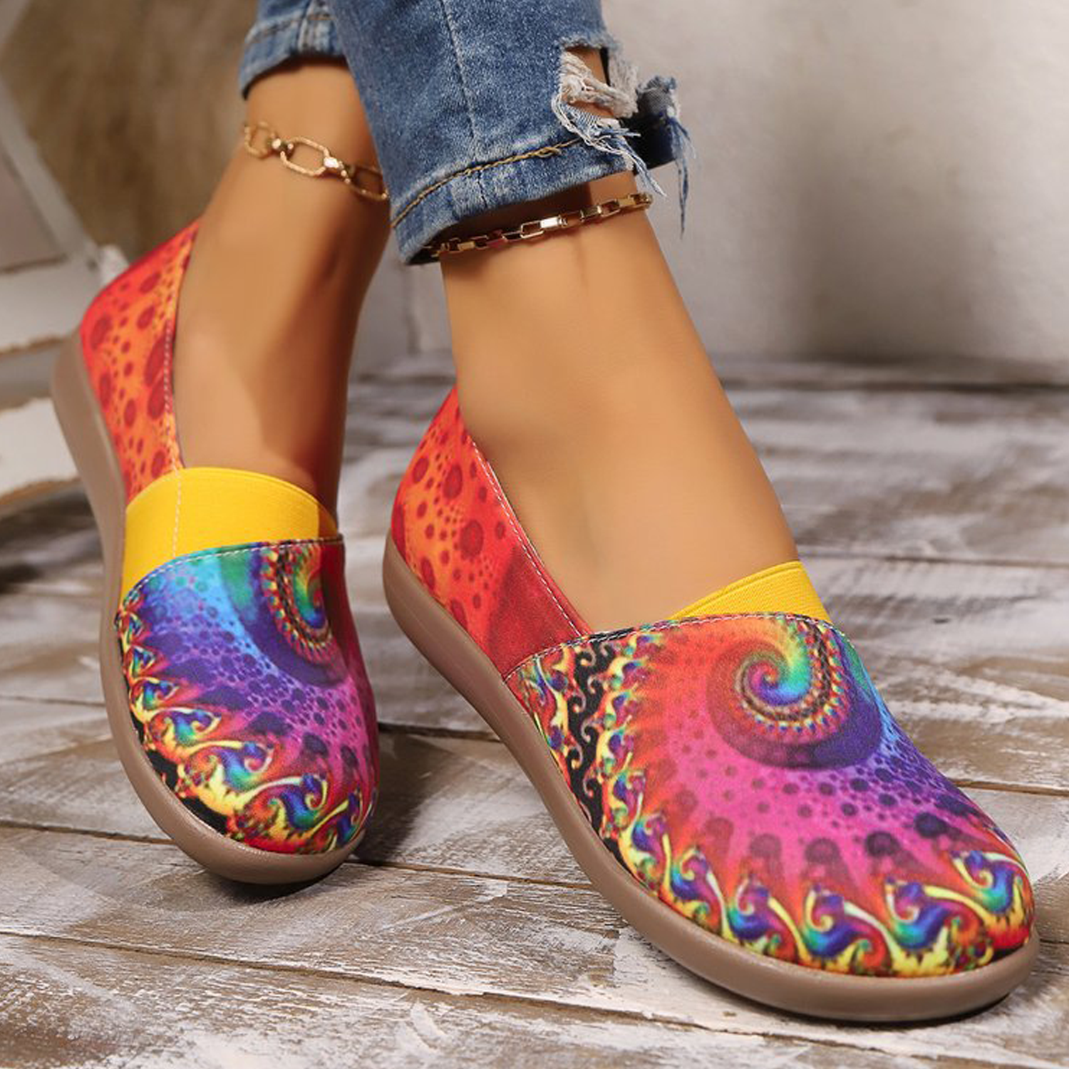 Women's Colorful Slip-On PU Flats 4