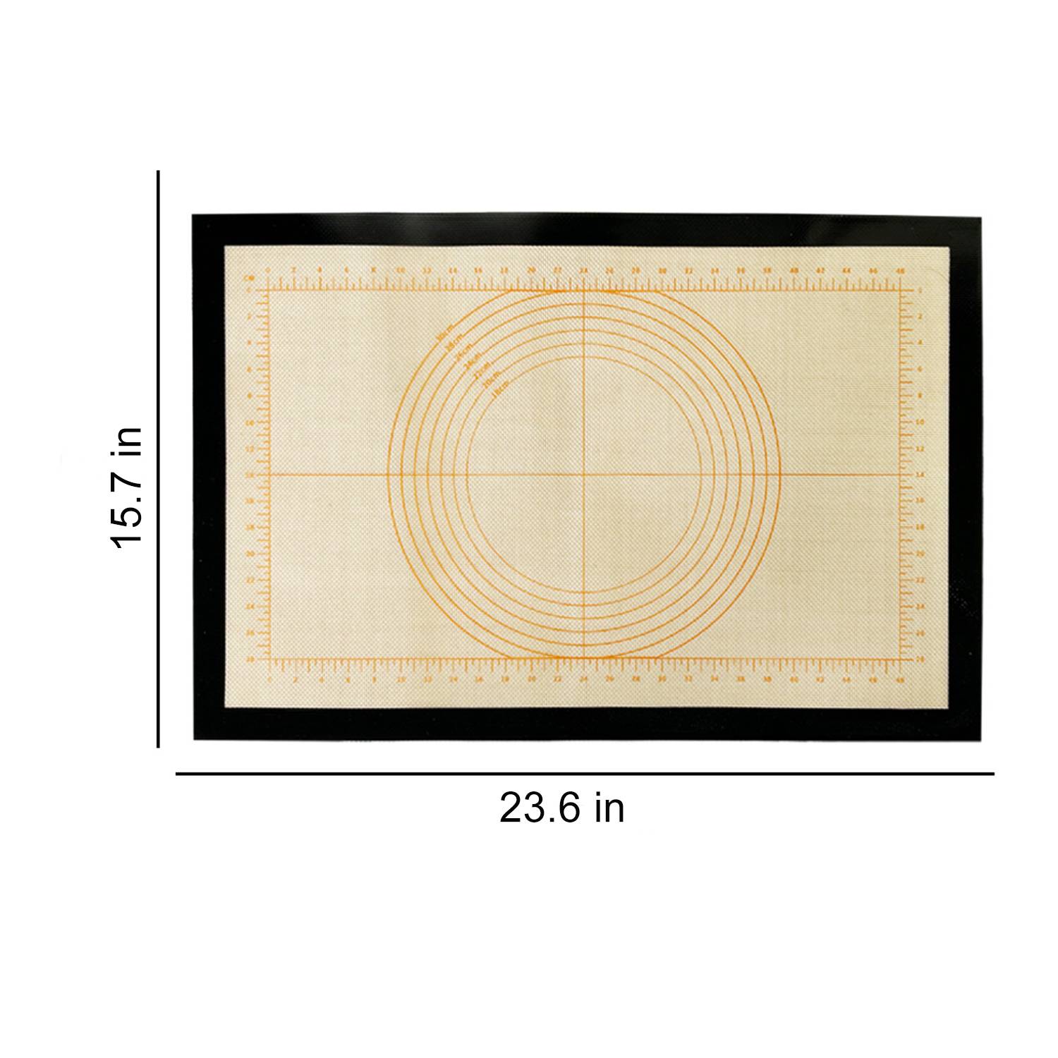 Food Grade Non-Stick Silicone Baking Mat w/ Ruler Markings 2