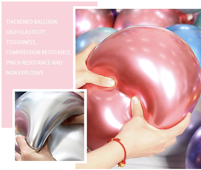 10" Metallic Advertising Helium Latex Balloon 8