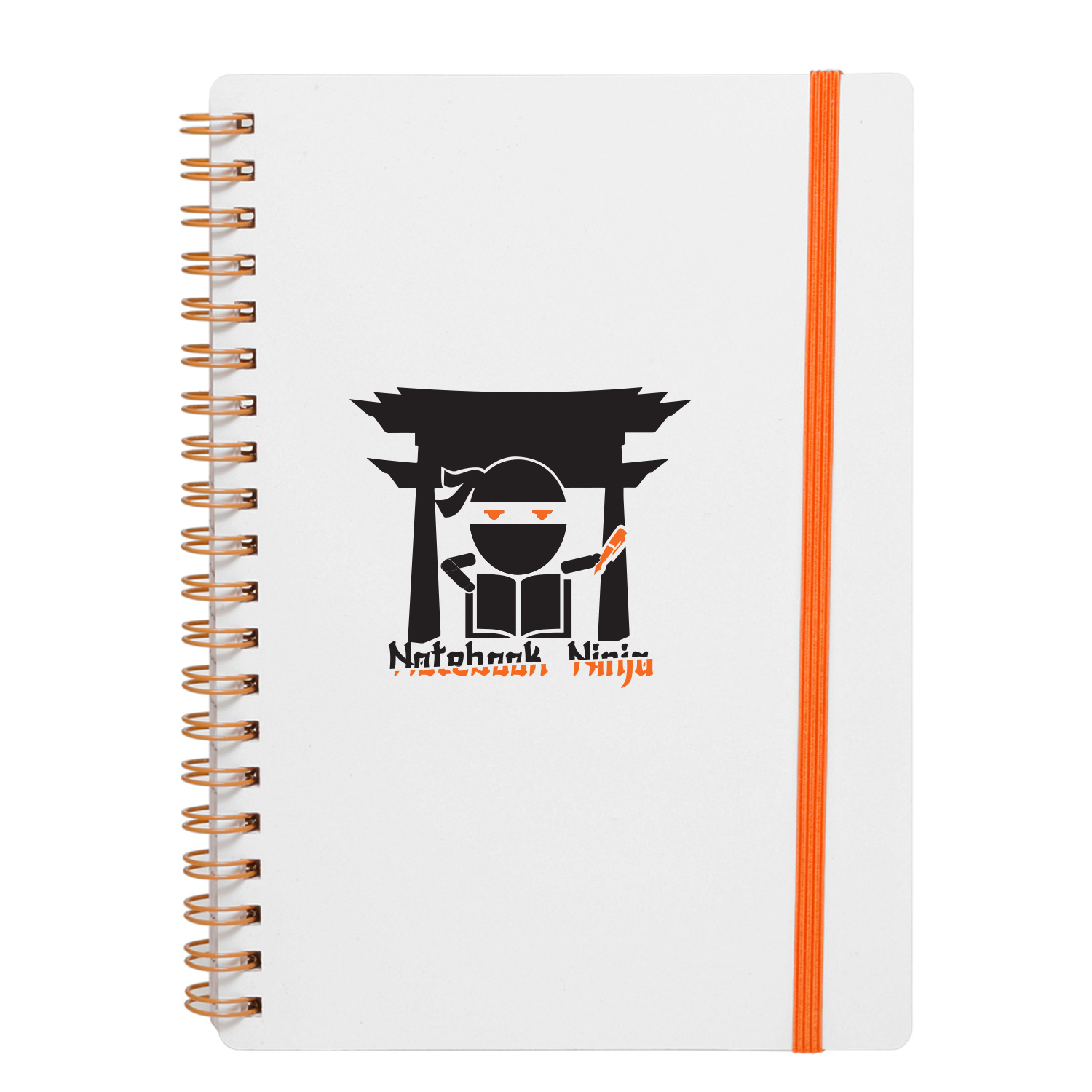 White Spiral Notebook (2 Color Imprint) 2