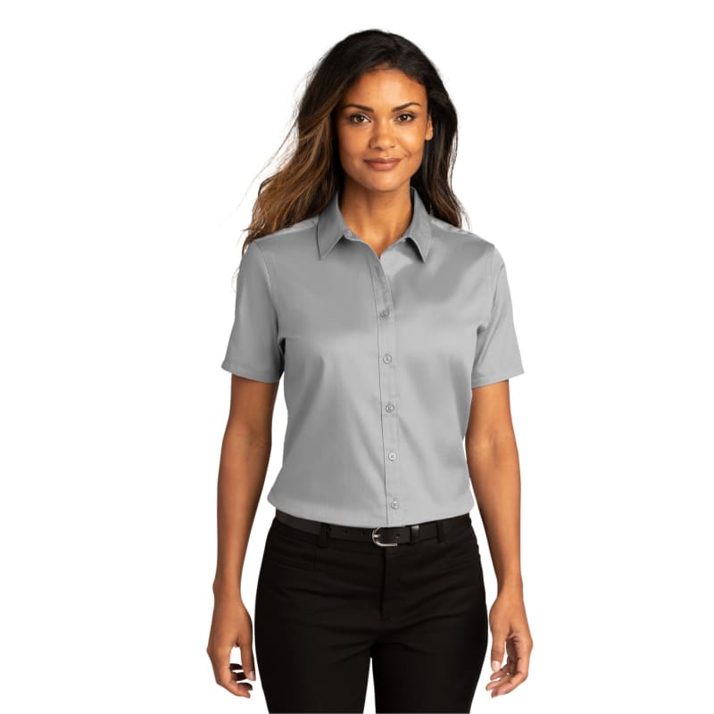 Port Authority Ladies Short Sleeve SuperPro React Twill Shirt. 24