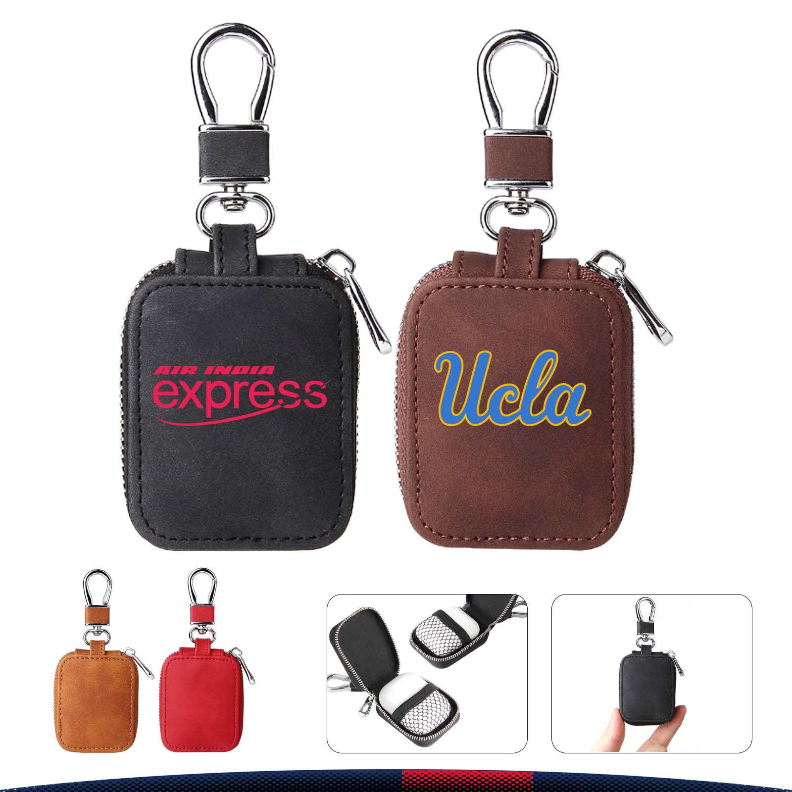 Univ Wireless Bluetooth Earbuds PU Case 3