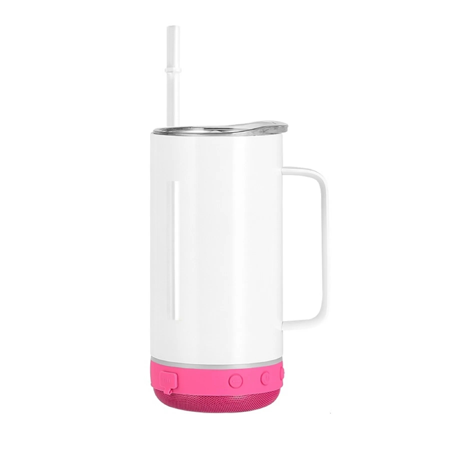 14 Oz. Double Wall Wireless Speaker Water Mug with Handle 12