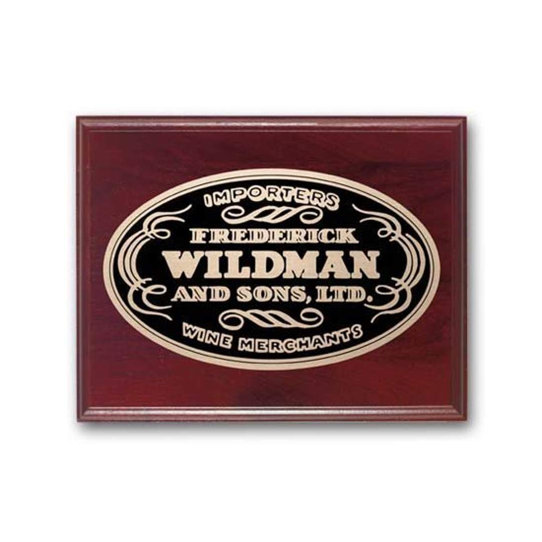 Etch/Oxidized Plaq - Mahogany 4