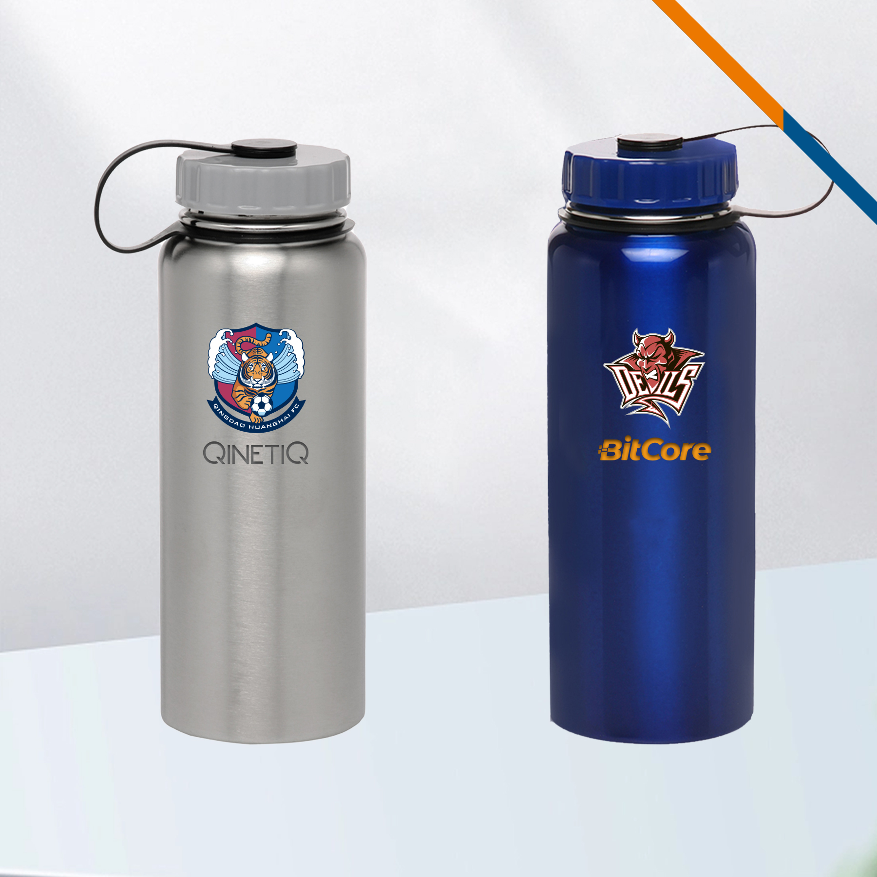 Brina Stainless Steel Sports Bottle - 34 OZ., custom water bottle with logo imprint 7