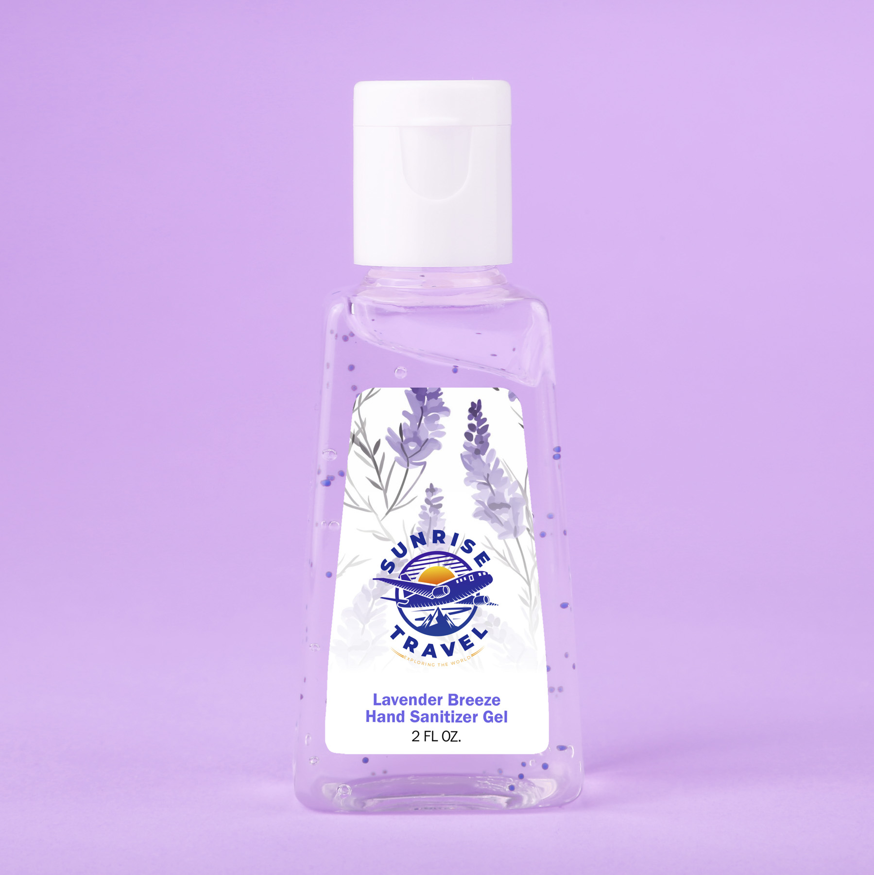 Hand Sanitizer Gel With Moisture Beads: 1 oz Triangle Bottle 10