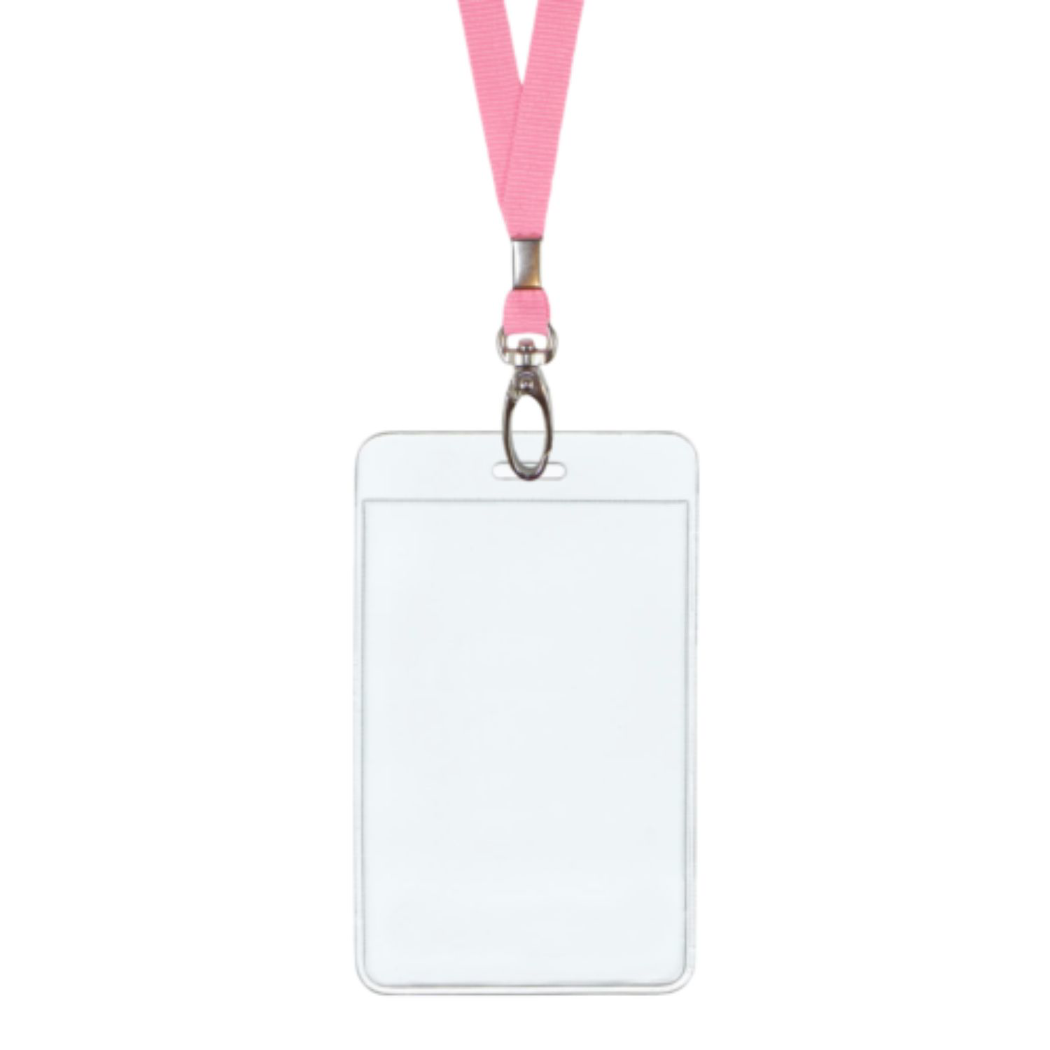 2.5"W X 3.75"H rPET Clear Vinyl Vertical Badge Holder 5