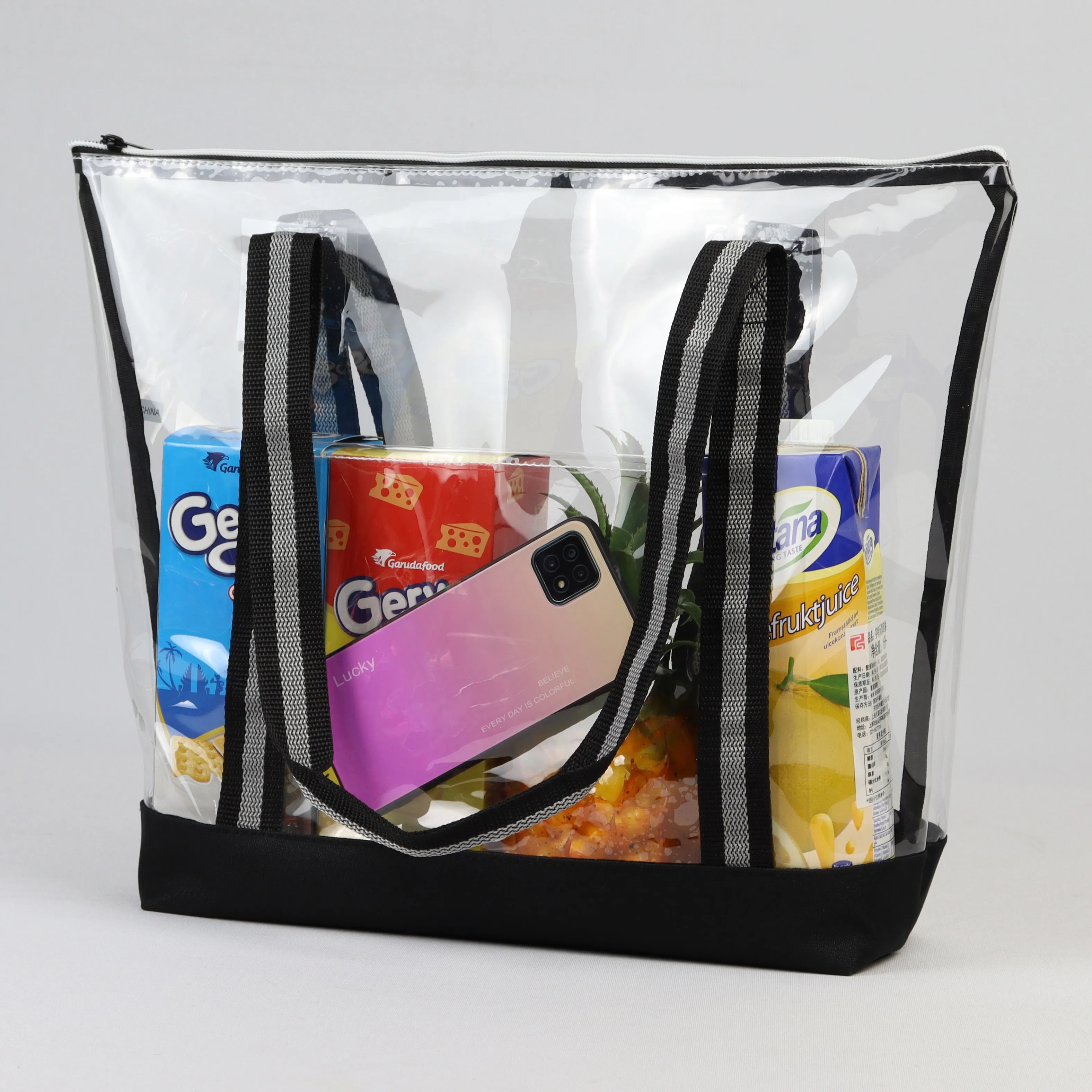 Clear Tote Bag w/ Zipper (18" x 14") 8