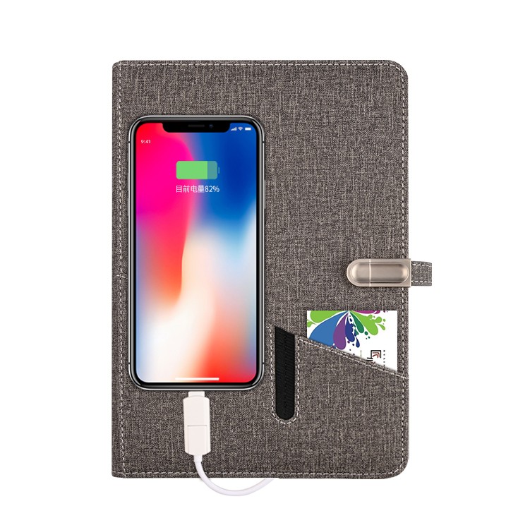 Portable Gift For Any Business Scenarios! Dairy Notebook With Wireless Charger And Drawing Tablet 4