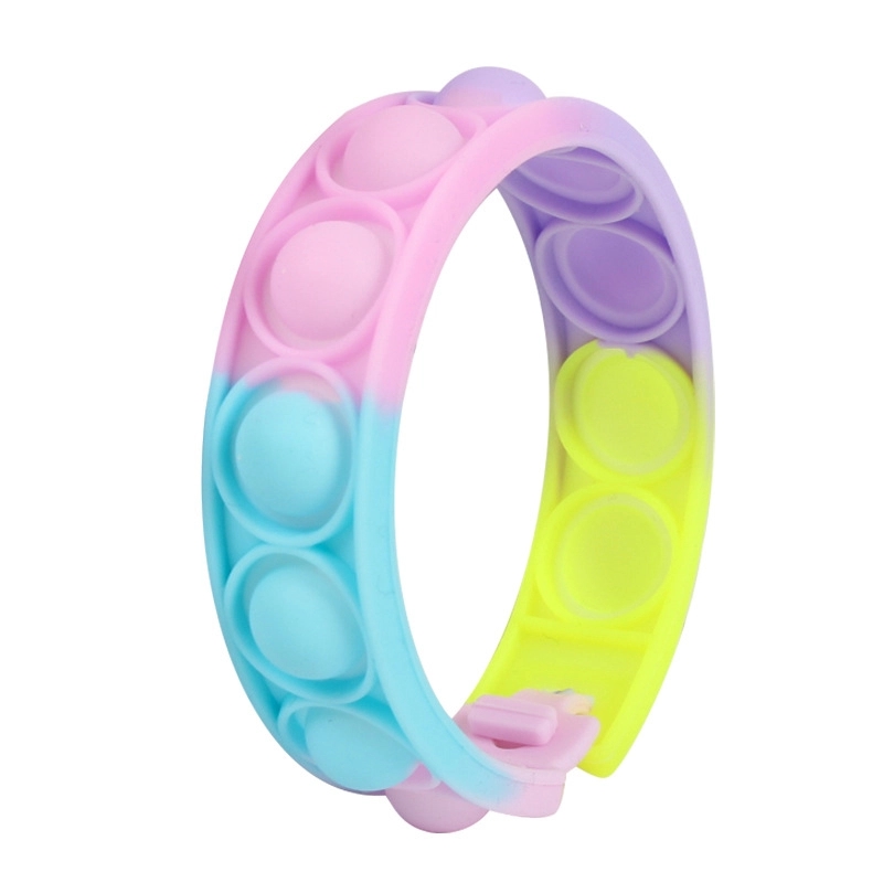 multicolor Push Pop Bubble Sensory Fidget Wristband 5