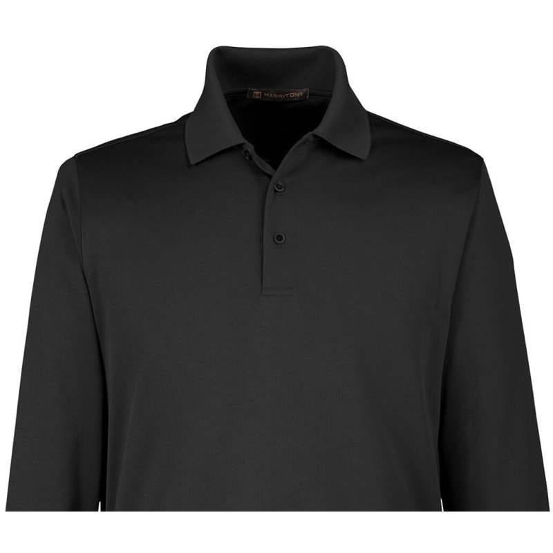 Harriton Men's Advantage Snag Protection Plus IL Long Sleeve Polo 6