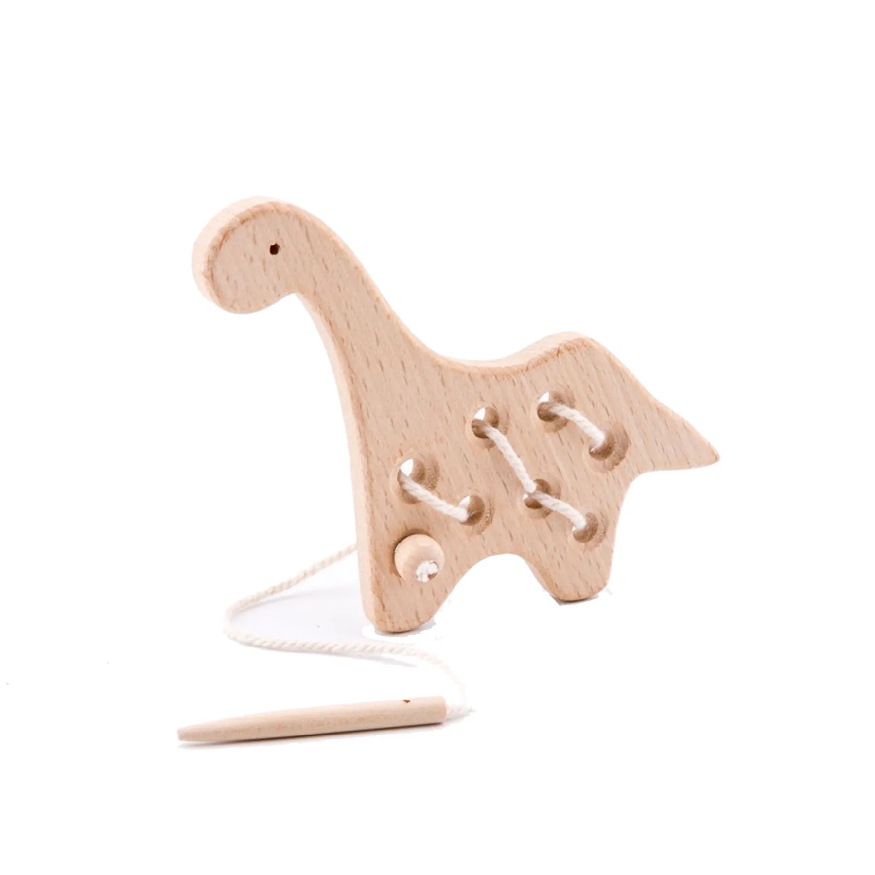 Beech Wood Threading Animal Toy 4
